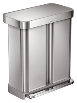 simplehuman - 58L Recycler Bin - Stainless Steel